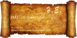 Házi Emerita névjegykártya